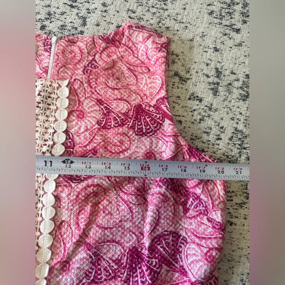 Talbots Seashell Print Pink Dress - Picture 6 of 9